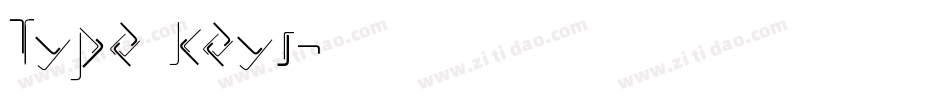 Type Keys字体转换